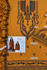 3 PCS UNSTITCHED SUIT|FABRIC Lawn90/88 #1006