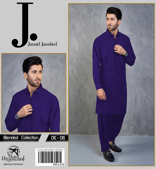 J. Wash n Wear Unstitched Suit for Men's
