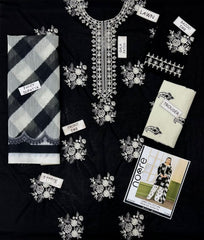 3PCS UNSTITCHED SUIT FABRIC lawn90/70 #1005