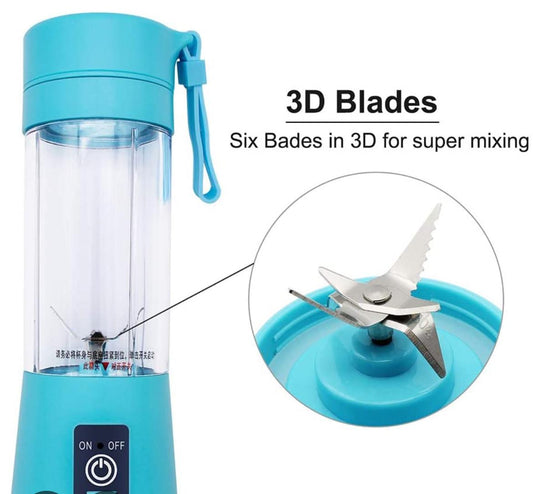 NEW USB Rechargeable Mini Juicer Blender with 6 Blades