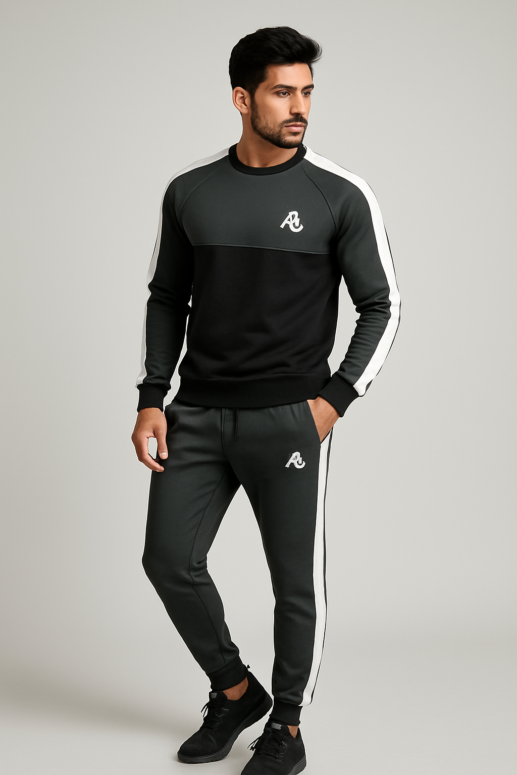 Dynamic Fusion Winter - Gray/Black Tracksuit
