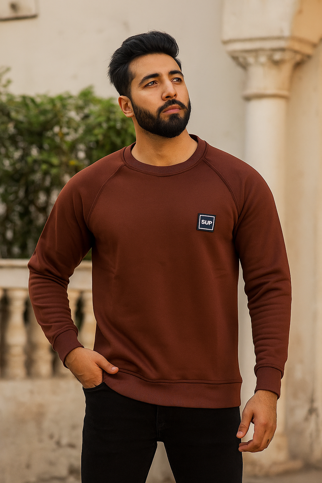Out Of Office Professional Brown Sweatshirt