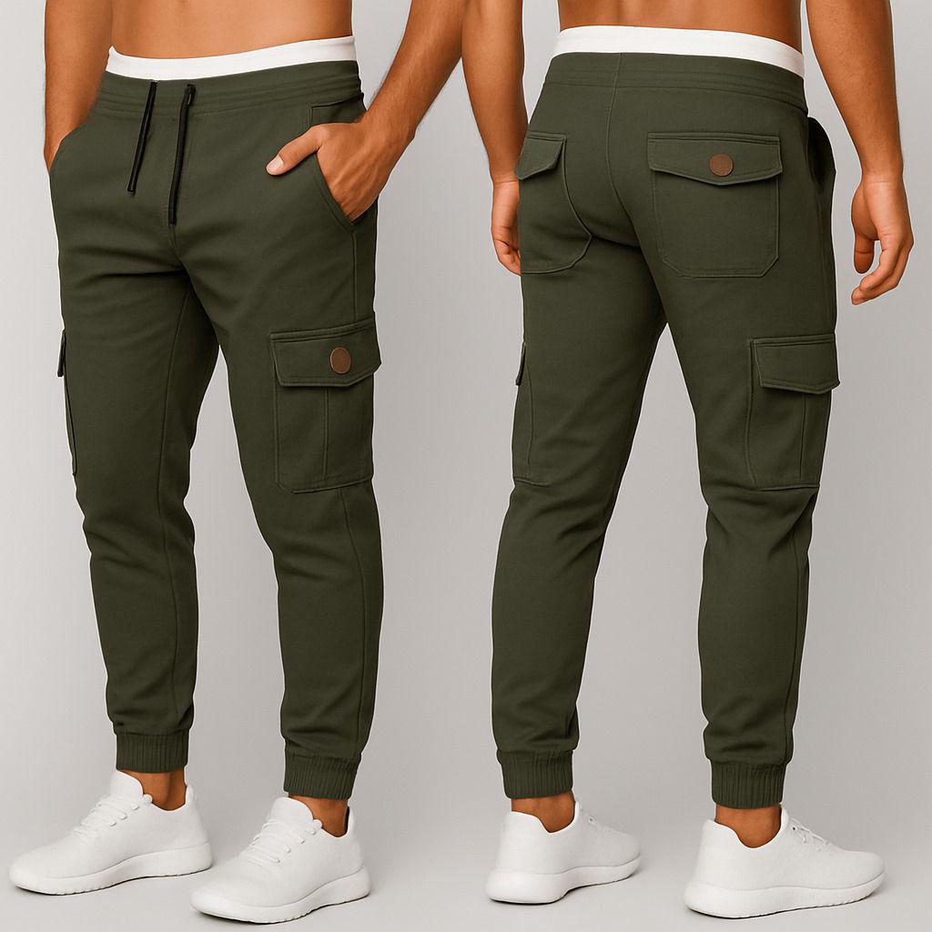 Streachable Camel Olive Green 6 Pocket