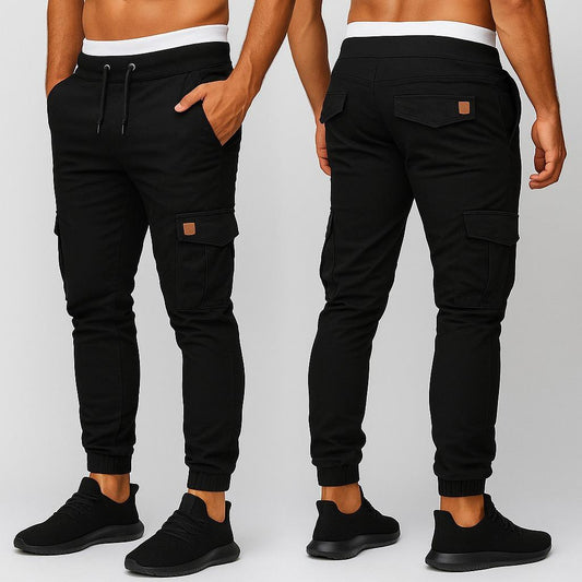 Streachable Black Crgo 6 Pocket