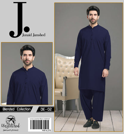 J. Wash n Wear Unstitched Suit for Men's
