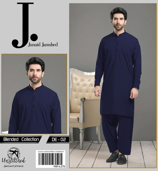 J. Wash n Wear Unstitched Suit for Men's
