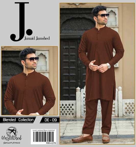 J. Wash n Wear Unstitched Suit for Men's