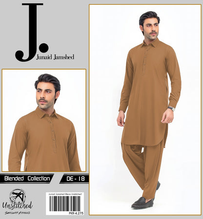 J. Wash n Wear Unstitched Suit for Men's