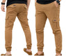 Streachable Camel Crgo 6 Pocket Trouser #1001